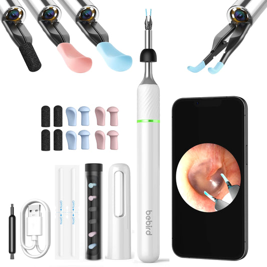Bebird Pro Note5 camera tweezers for precise, gentle cleaning in action.