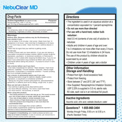 Travel-friendly BeC Nebulizer 40-vial supply for on-the-go relief