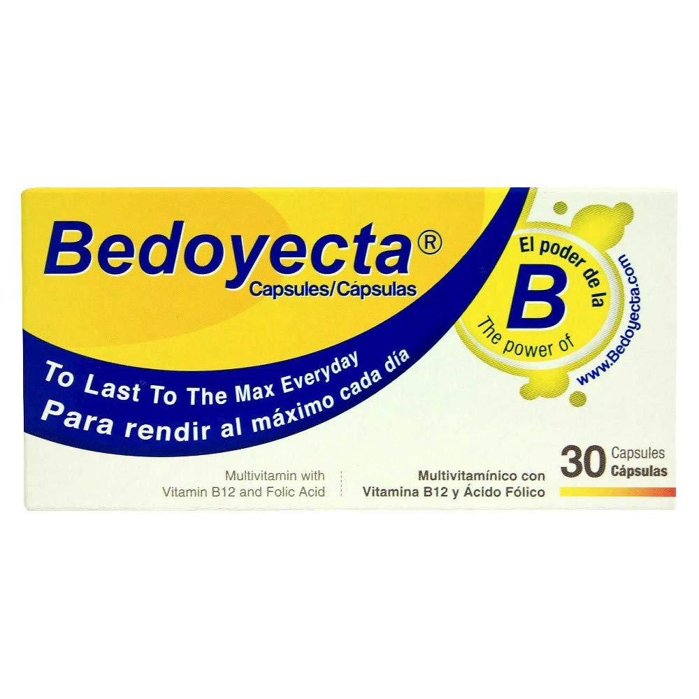 Bedoyecta multivitamin 120-capsule pack image, four-box set, for convenient daily wellness.