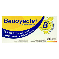 Bedoyecta multivitamin 120-capsule pack image, four-box set, for convenient daily wellness.