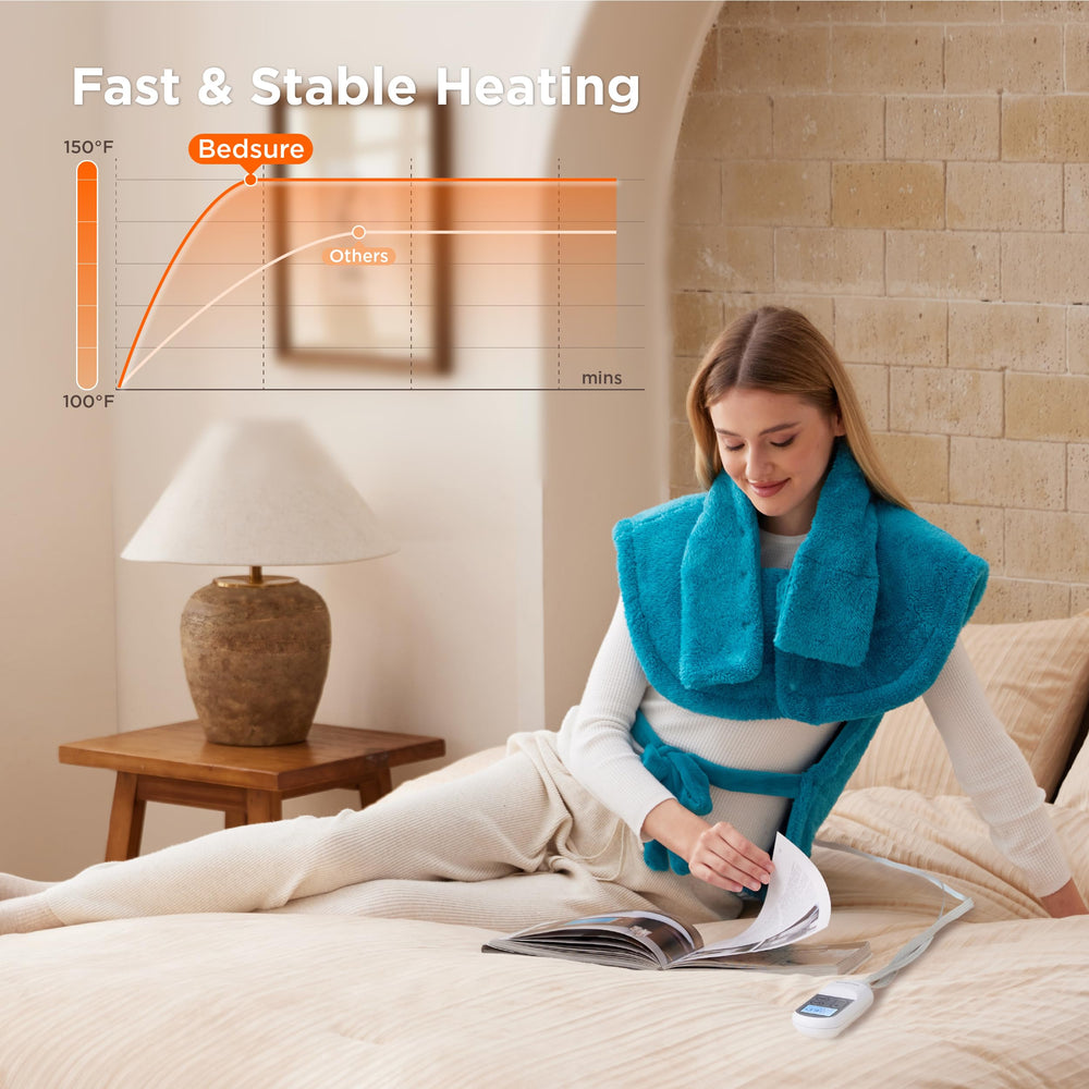 Bedsure wrap heating pad supports five wearing styles for a personalized fit