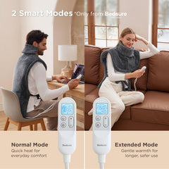 Bedsure wrap heating pad safety features include auto shut-off and certifications
