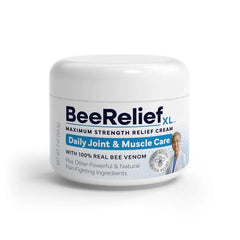 BeeReliefXL cream bottle for daily joint comfort.