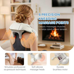 BeeChip 6D Shiatsu massage nodes simulate professional kneading