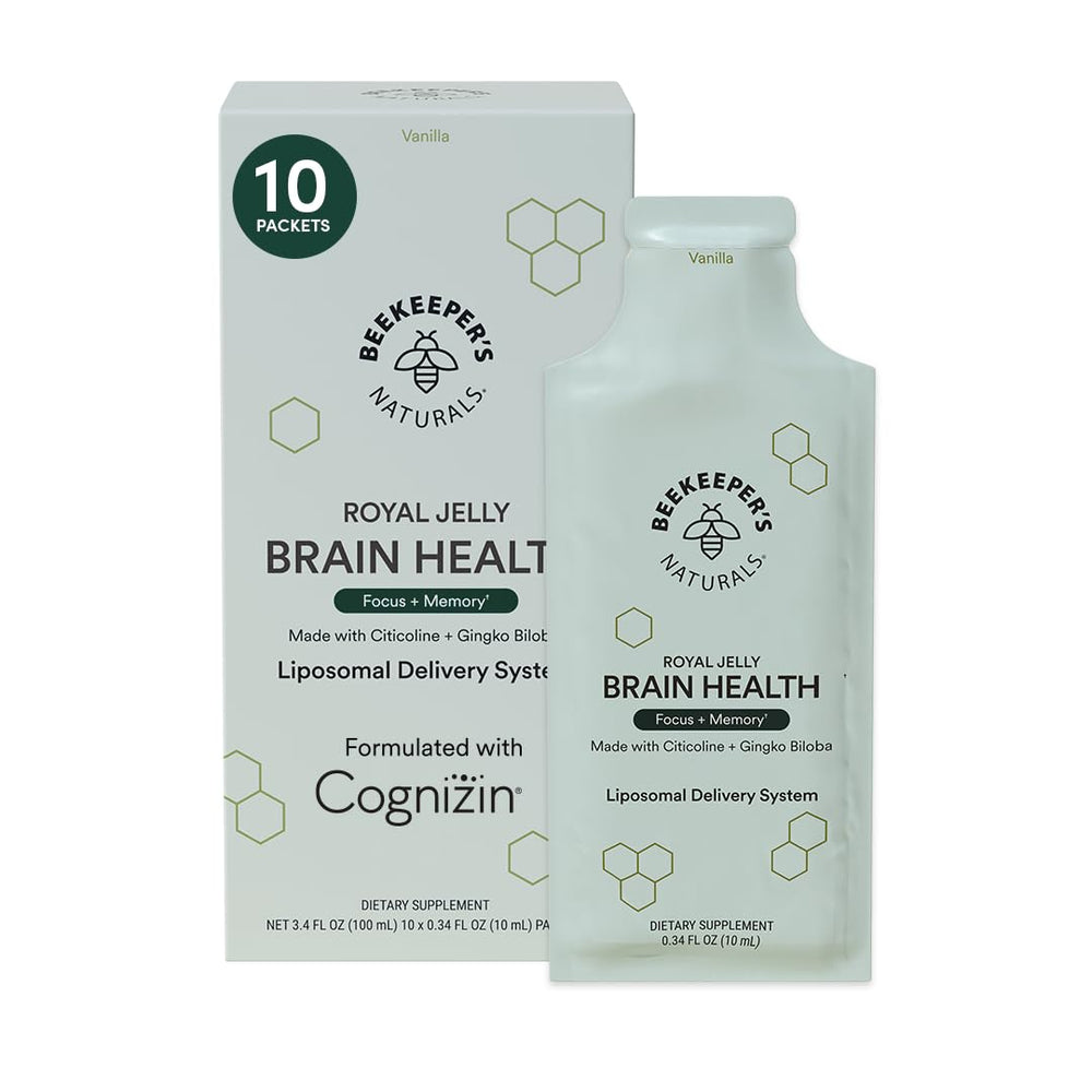 Beekeeper's Naturals liposomal brain packets for fast absorption