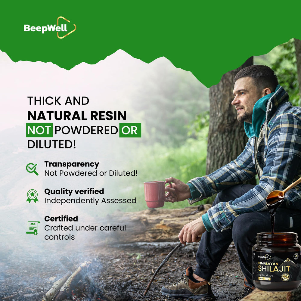 BeepWell Shilajit resin with lab certification implies safety, potency, and quality you can trust.