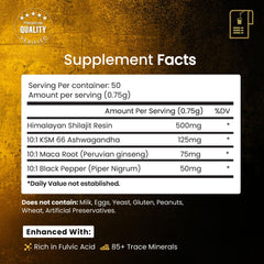 BeepWell Shilajit resin thick texture signaling mineral density