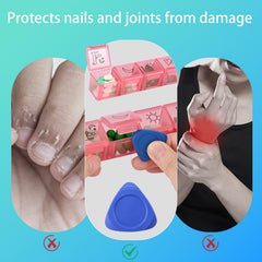 BEFUNZL BPA-free odorless pill box for safe storage.
