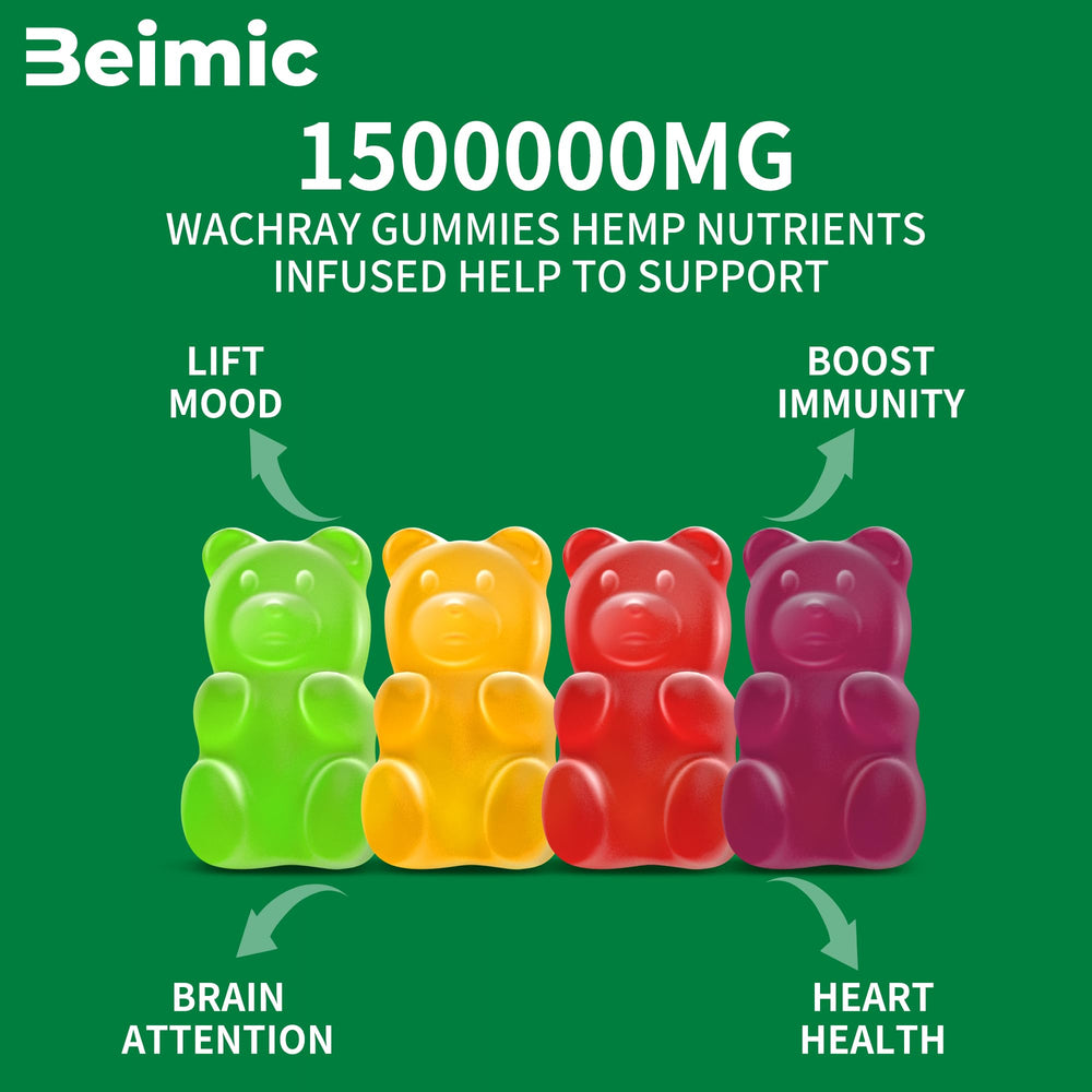 Pack of two BEIMIC Naturals Hemp Gummies ready for daily routine