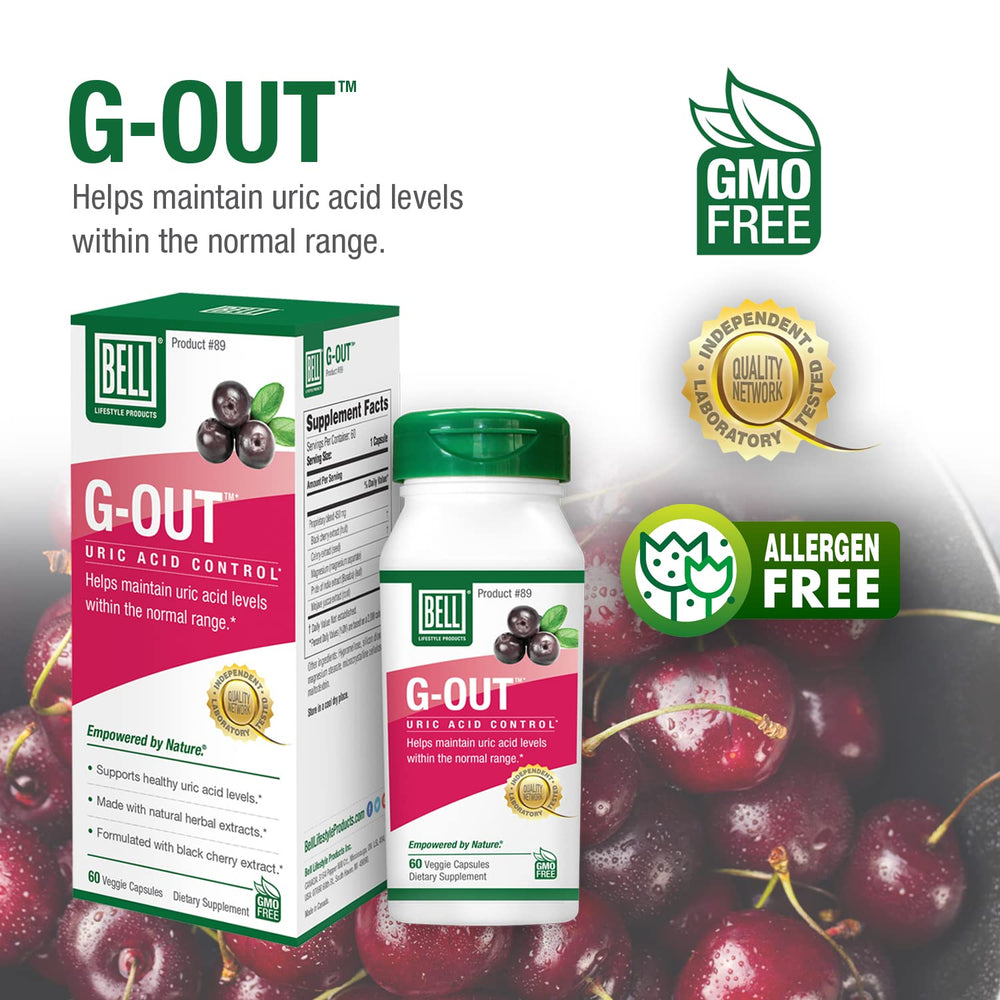 Bell G-Out vegan, non-GMO, allergen-free capsules