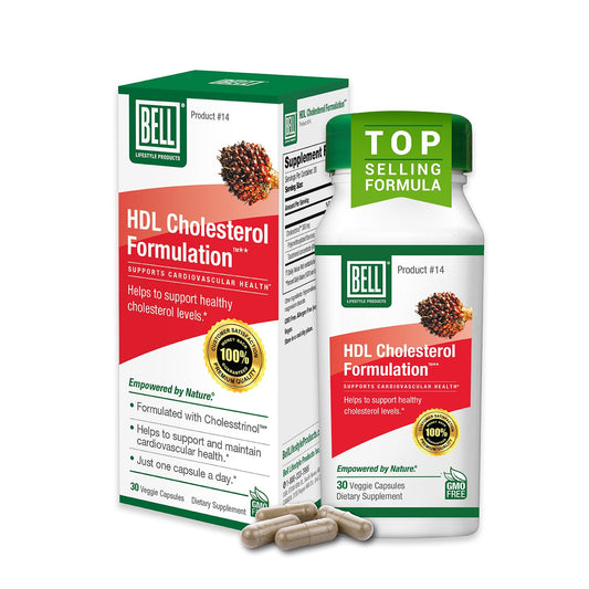 Bell HDL Cholesterol Formulation bottle shown for daily wellness support