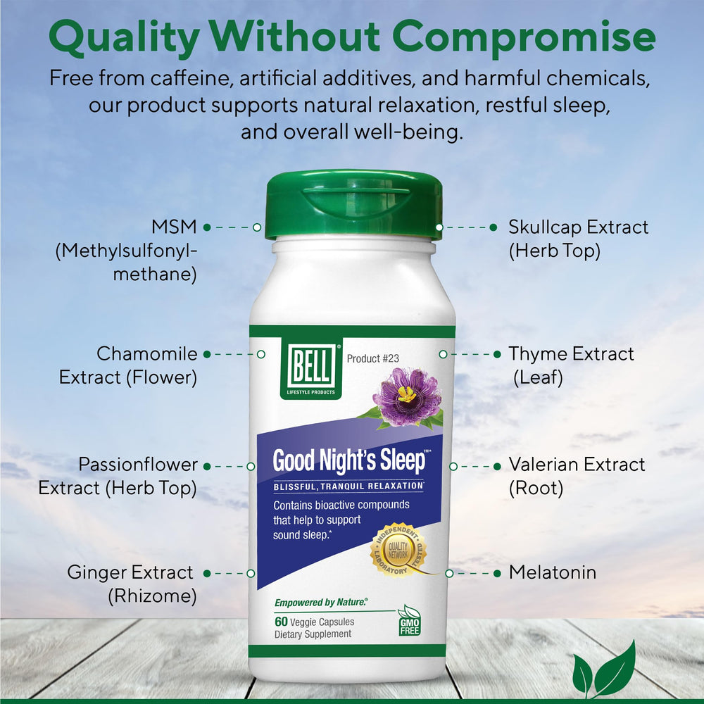 Bell Lifestyle Good Night's Sleep dispense pour demonstrates easy nightly dosing before bed
