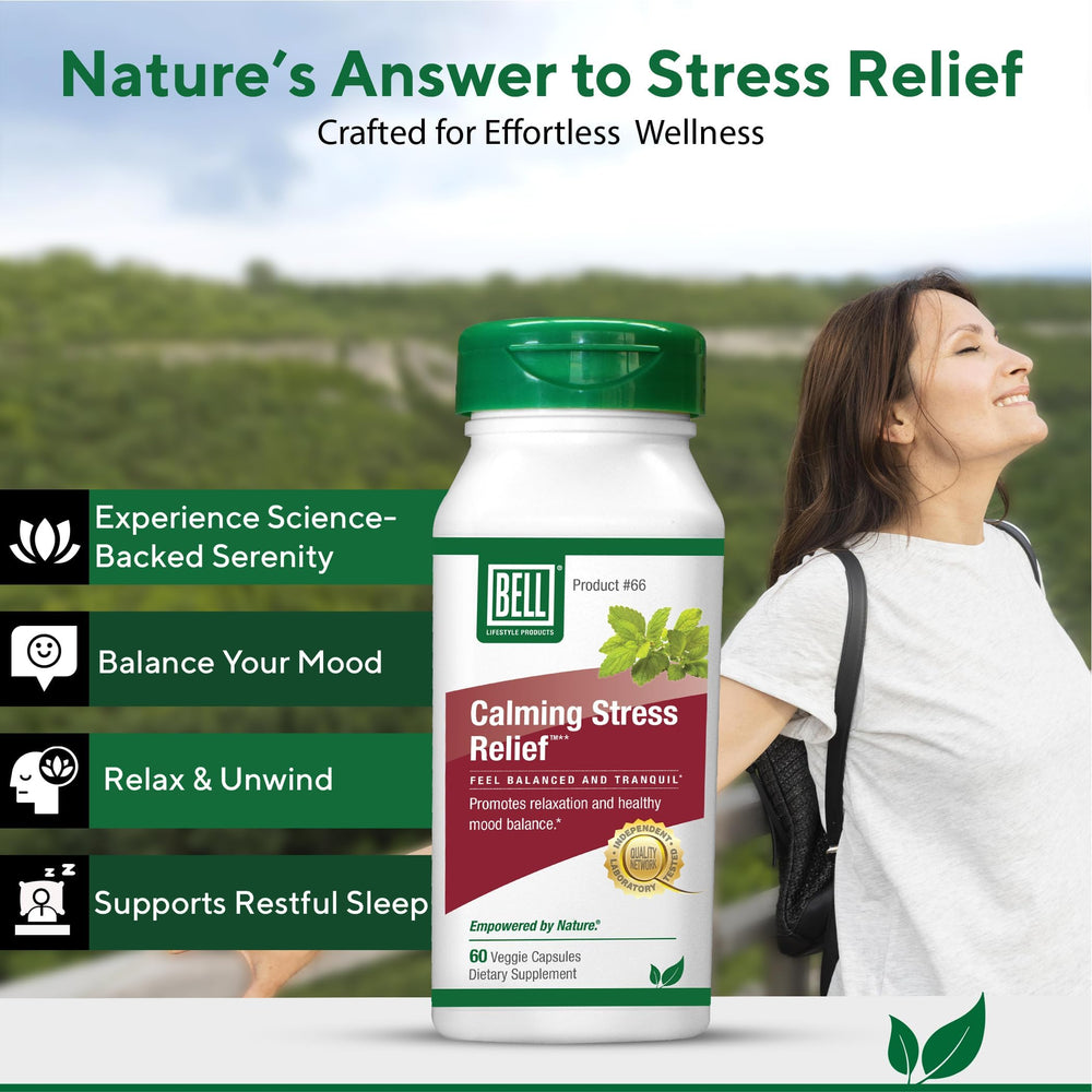 Bell Lifestyle lemon balm leaf closeup evokes natural serenity and calm focus.