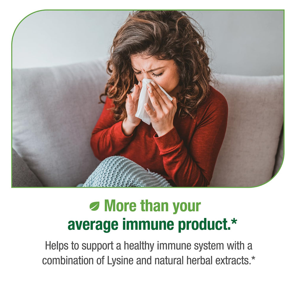 Bell Virux ingredients label highlighting lysine and botanicals.