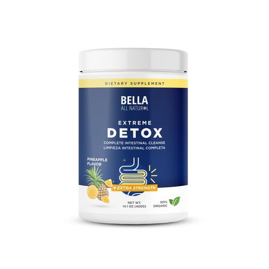 Bella All Natural Extreme Detox Pineapple Powder tub – convenient daily detox support