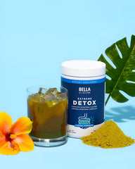 Bella All Natural Extreme Detox Powder added to a morning smoothie.