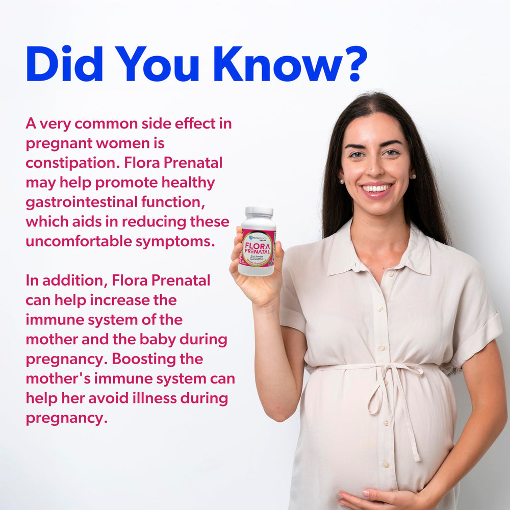 Belle Bella Probiology Flora folic acid capsule for prenatal development support.