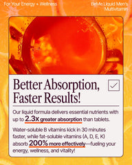Tear and go BeMe sachet opened for effortless supplementation.