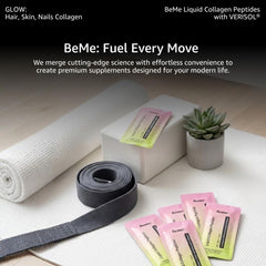 BeMe Verisol label highlights 2500mg peptide content.