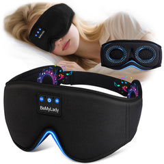 BeMyLady sleep mask headphones delivering full darkness for focused rest