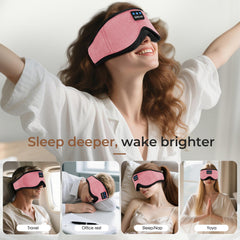 BeMyLady premium sleep mask headphones blocks light for peaceful nights.