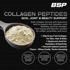 Benavidez Collagen Peptides being stirred into coffee for seamless daily protein supplementation.