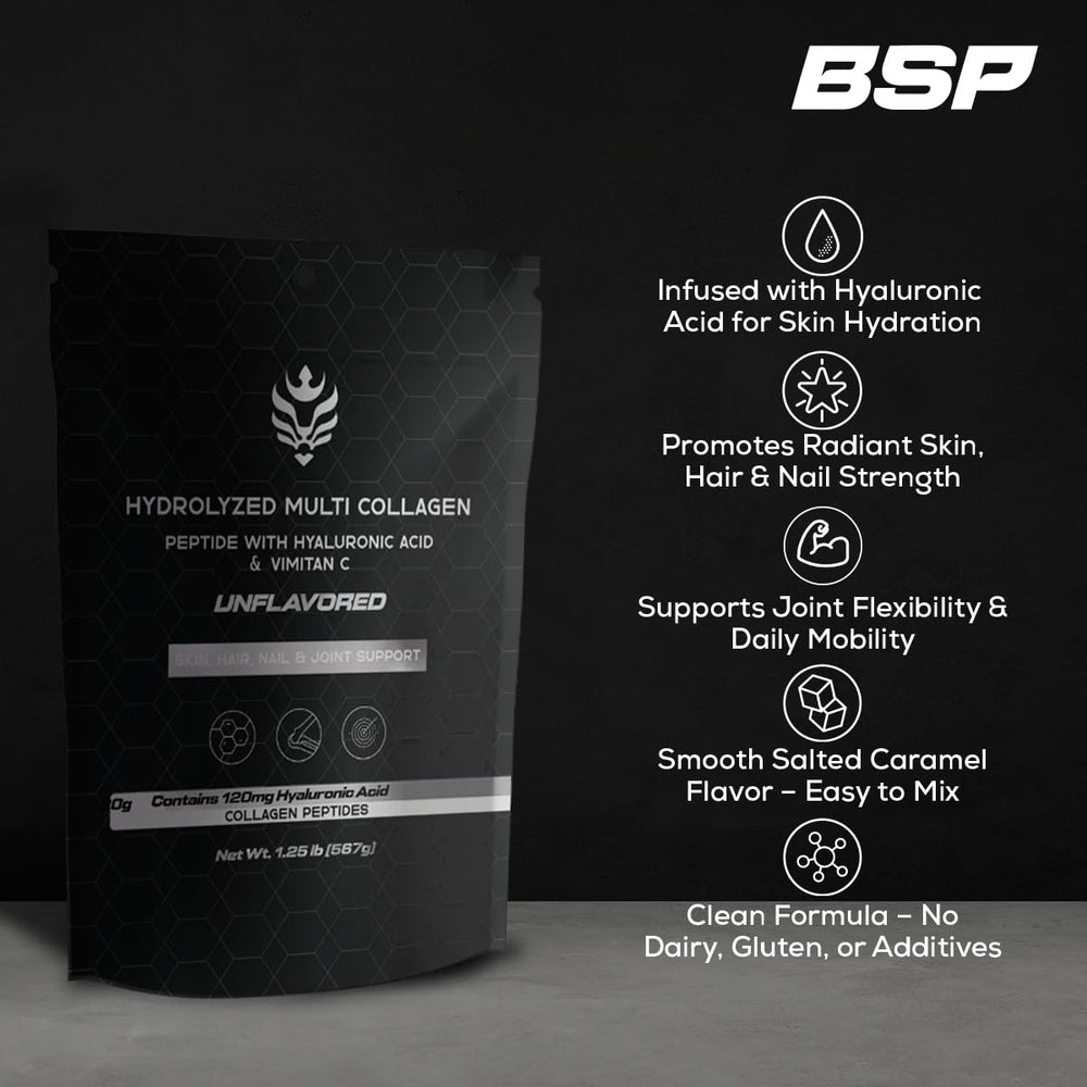 Benavidez Collagen Peptides mixed into a smoothie for quick protein support.