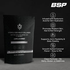 Benavidez Collagen Peptides mixed into a smoothie for quick protein support.