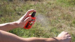 Ben's bug spray provides extended protection during outdoor activities.