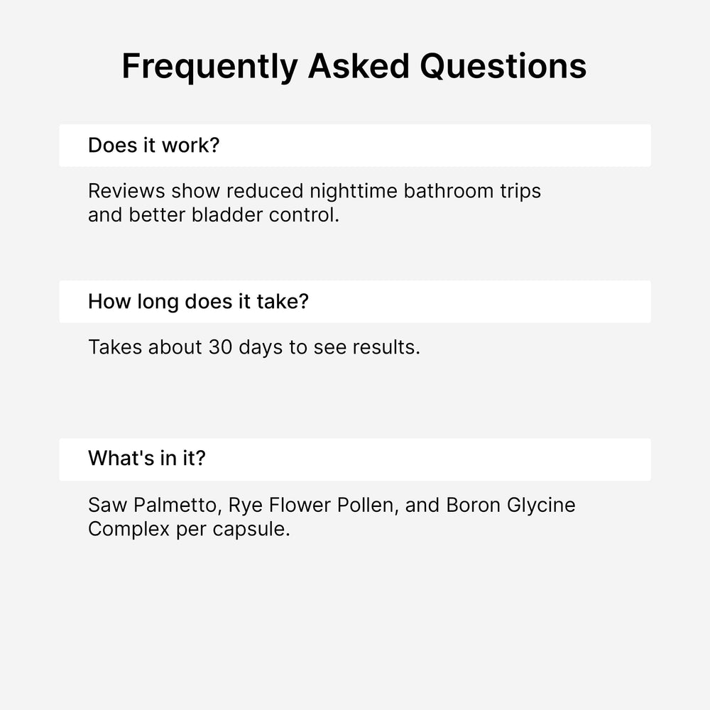 Ben's Natural Health Prostate Power daily-dose reminder visual for routine use