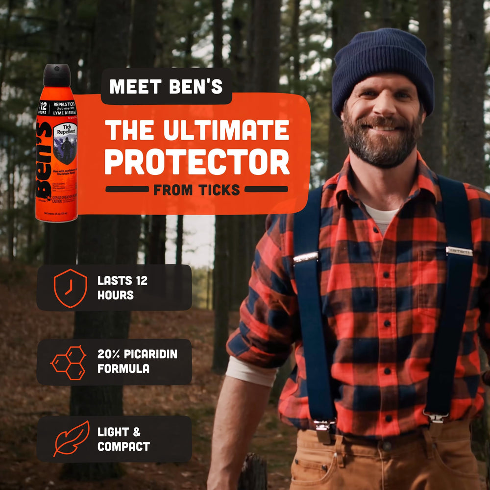 Ben's Tick Repellent mist for even coverage and easy application.