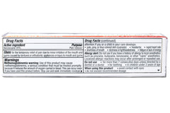 Benzodent braces irritation relief focuses on oral compatibility.