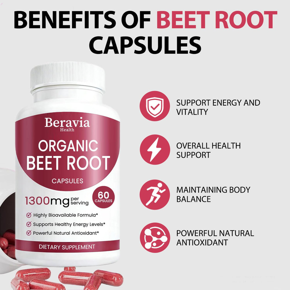 Beravia Health capsules are small and odorless for easy daily swallowing