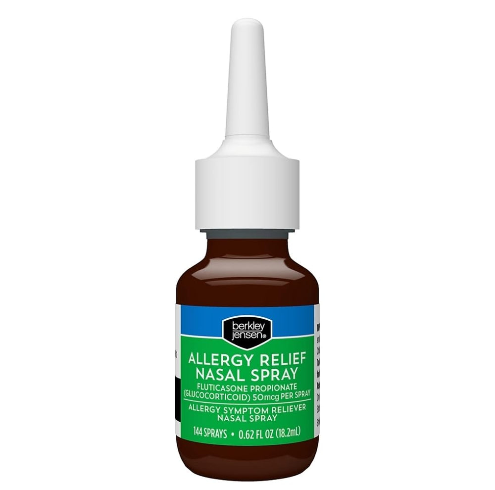 Berkley Jensen closeup of nasal spray nozzle for accurate dosing