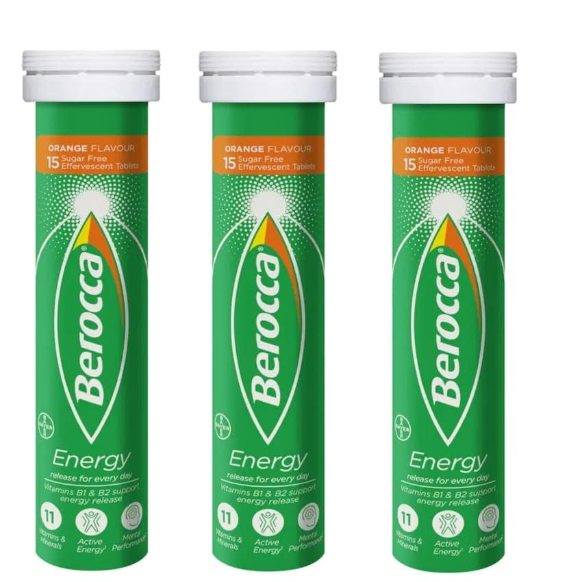 Berocca Orange bottle highlighted with Australian origin badge