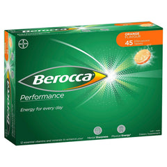 Berocca Orange effervescent tablets in foil pack for quick vitamin intake