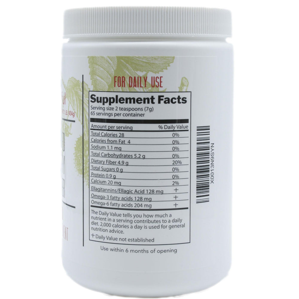 Berry Beautiful Meeker red raspberry seed powder in a bowl with seedy aroma