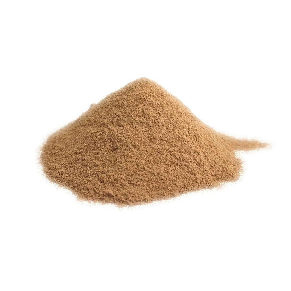 Berry Beautiful seed powder sprinkled on yogurt for texture and nutrition