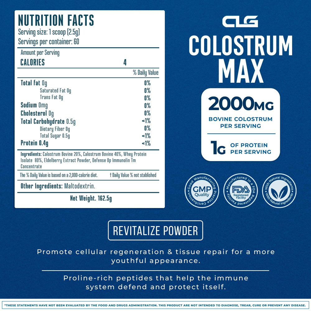 Berry Gen Colostrum Max smoothie in glass for hair and skin.