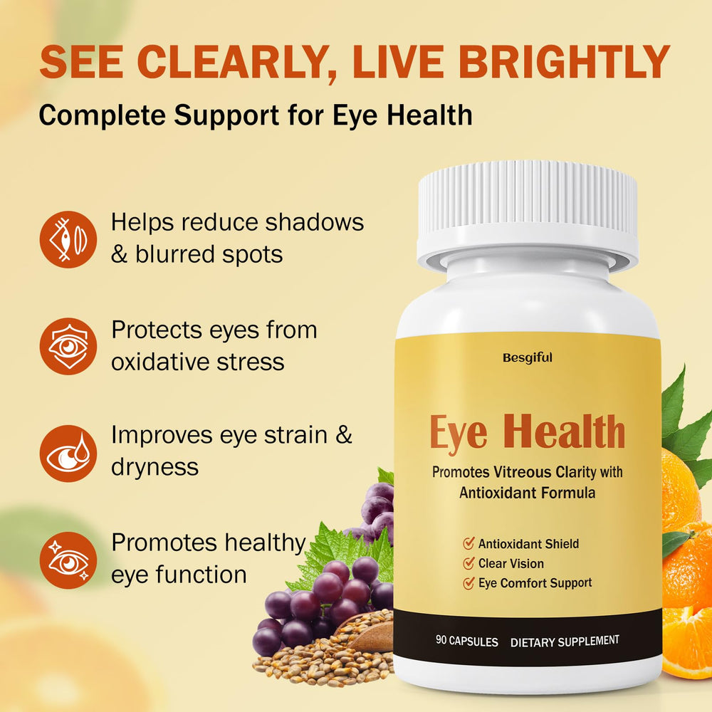 Besgiful Eye Supplement capsules for convenient daily eye comfort.