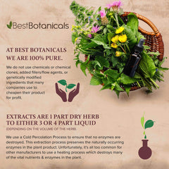 Best Botanicals slippery elm powder dissolved in water offers smooth, easy consumption.