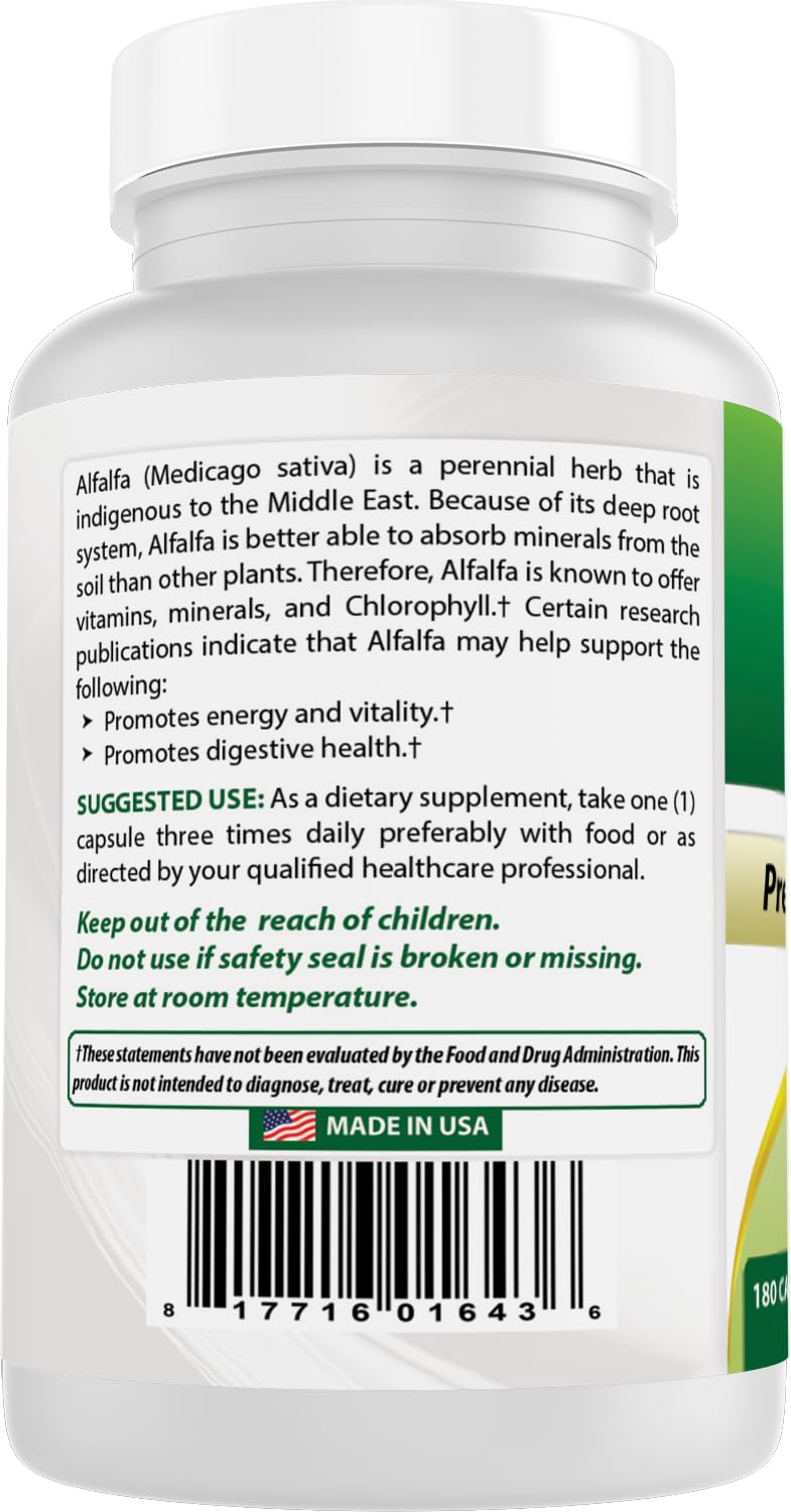 Best Naturals Alfalfa Green Super Food three-pack offers convenient ongoing use.