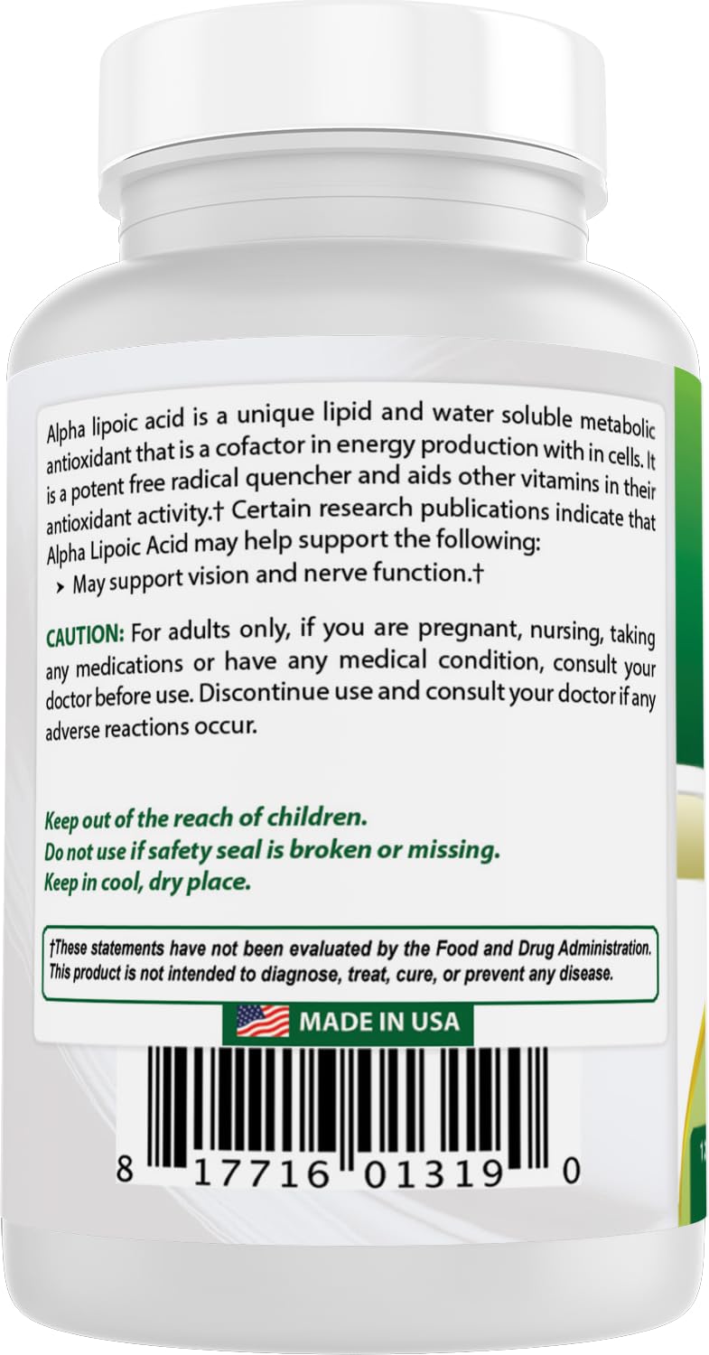 Best Naturals Alpha Lipoic Acid three-bottle packaging detail for savings.