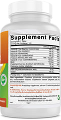 USA-made facility badge beside Best Naturals B-100 Complex for trusted quality