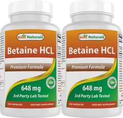 Best Naturals Betaine HCL bottle pour for easy daily supplement routine.