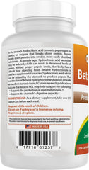 Best Naturals Betaine HCL on shelf in retail display.