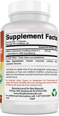 Best Naturals Bilberry gluten-free non-GMO label communicates dietary compatibility.