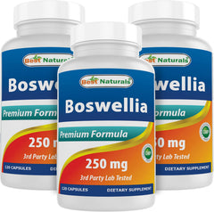 Best Naturals Boswellia Serrata Joint Health bottle front view highlighting 250 mg capsules for joint support