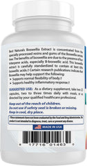 Best Naturals Boswellia Serrata Joint Health branding emphasizing purity and third-party testing