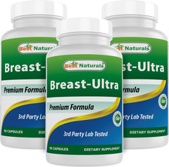 Best Naturals Breast-Ultra bottle with 90 capsules ready for daily use.